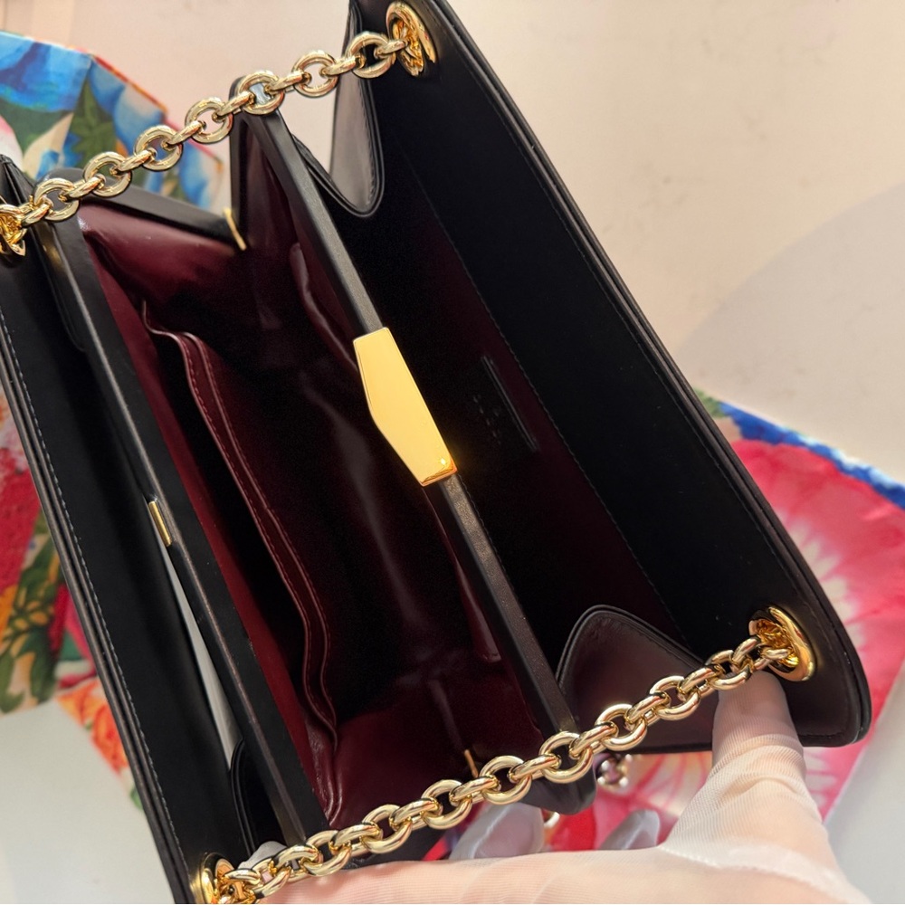 Gucci NWT Zumi Embellished Leather Shoulder Bag In Black ~ Full Inclusion - Picture 15 of 16